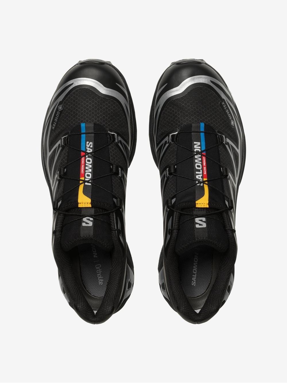 Salomon Black with Silver Accents Trail Shoe, Unisex, Size 9.5 - Picture 2 of 4